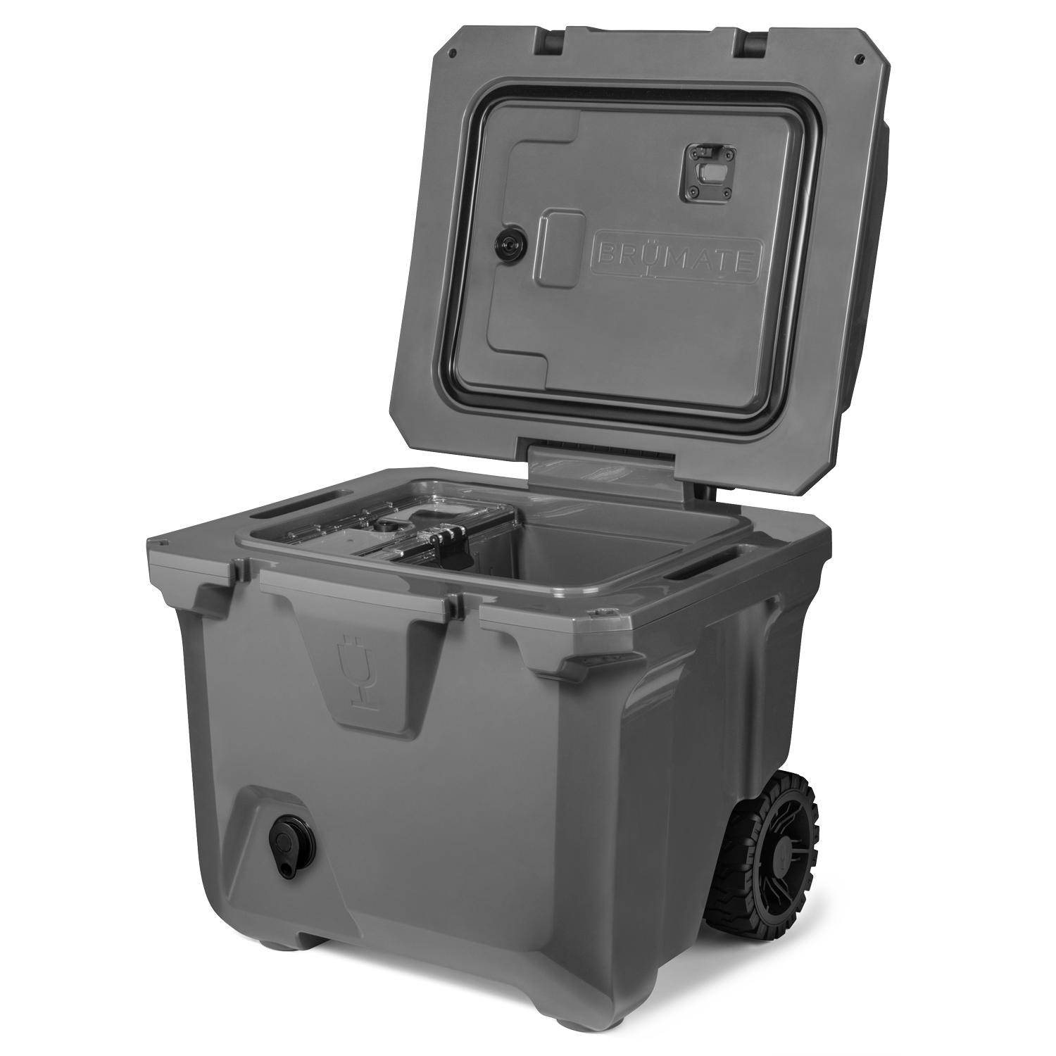 Br Tank 35-Quart Rolling Cooler | Charcoal