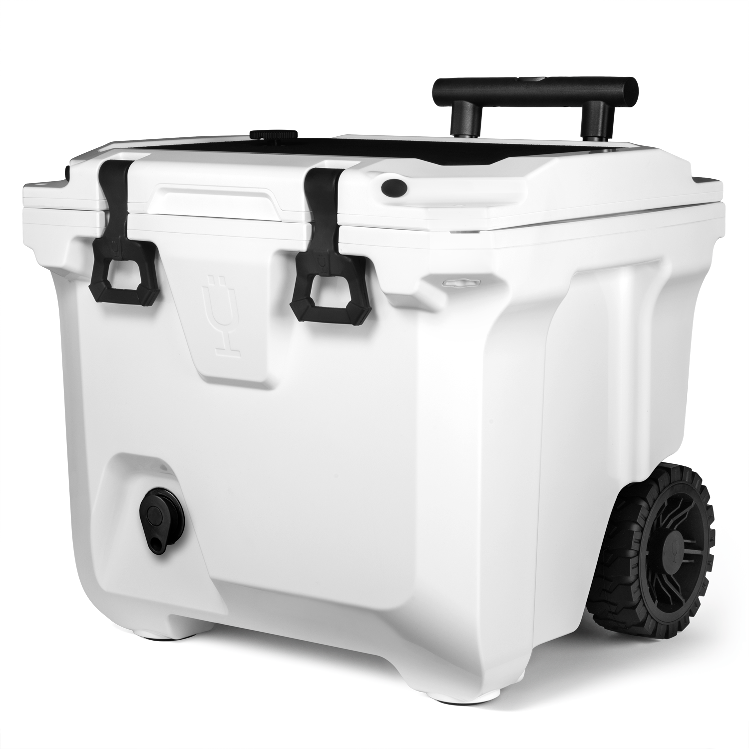 Br Tank 35-Quart Rolling Cooler | Ice White