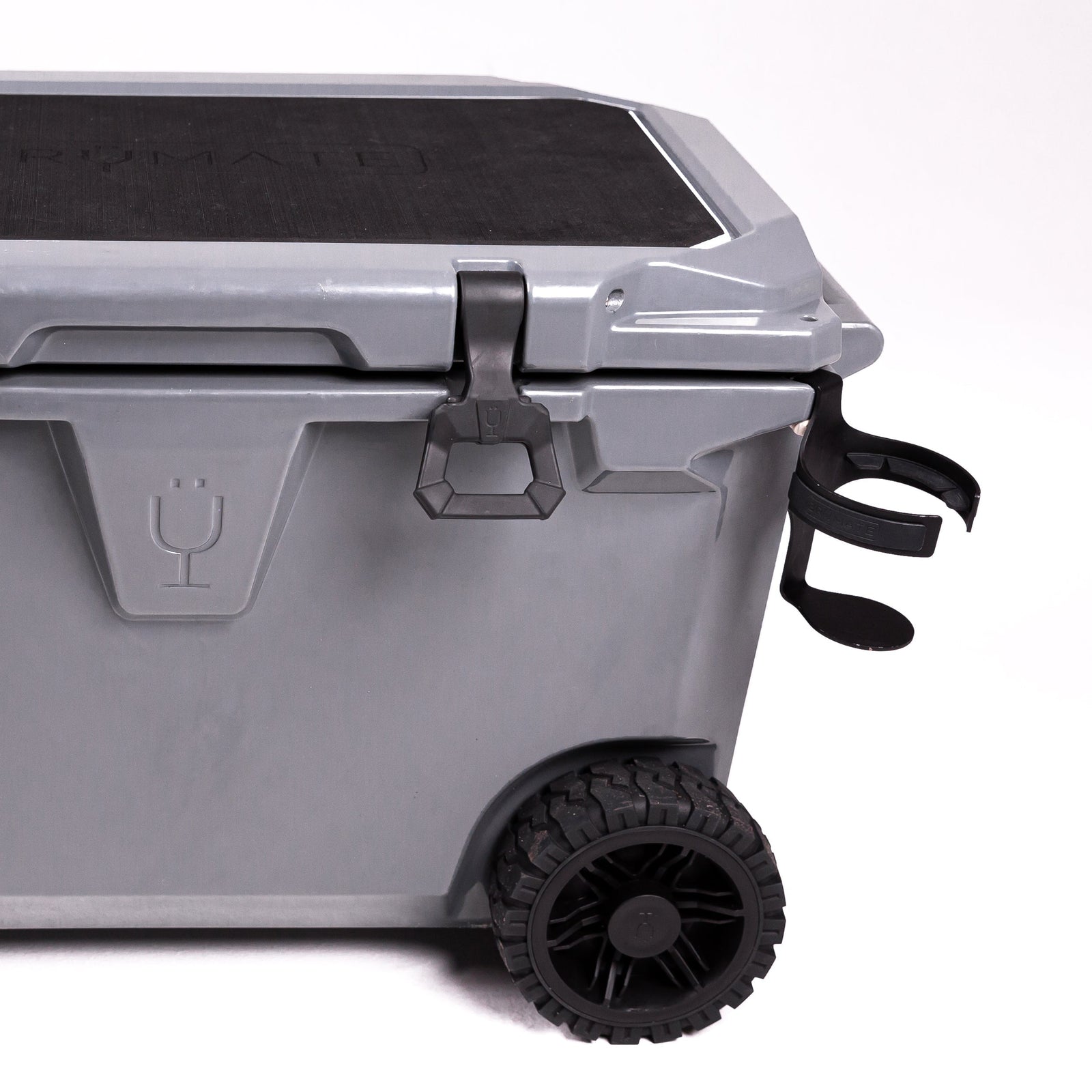 Br Tank 55-Quart Double Drink Holder Cooler Bundle | Ice White