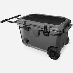 Br Tank 55-Quart Double Drink Holder Cooler Bundle | Charcoal