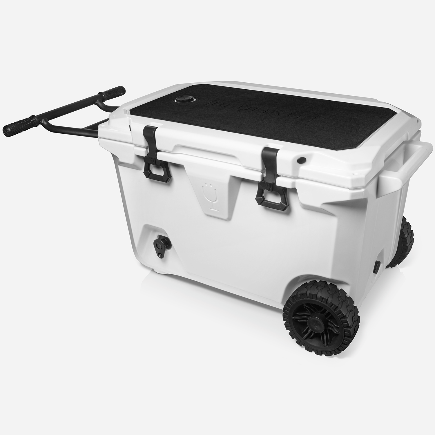 Br Tank 55-Quart Rolling Cooler | Ice White