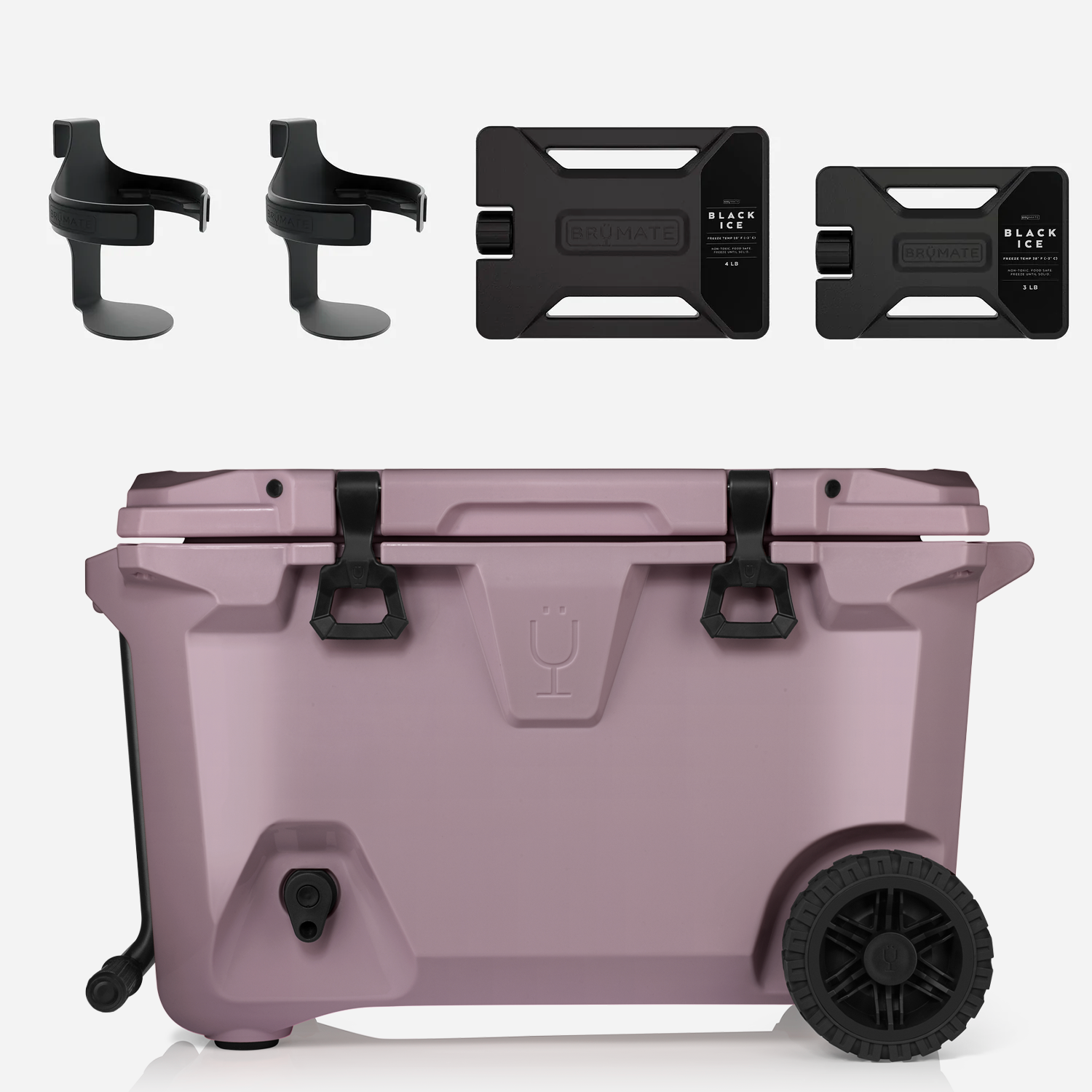 Br Tank 55-Quart Double Drink Holder Cooler Bundle | Lilac Dusk